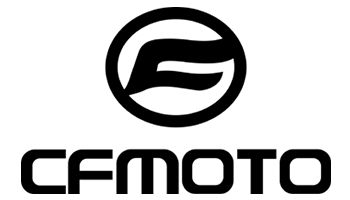 Black CFMOTO logo.